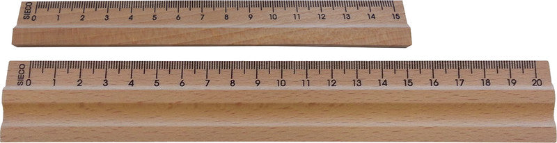Sieco Lineal – Buche – 20 cm – Tuschekante, Facette, Griff