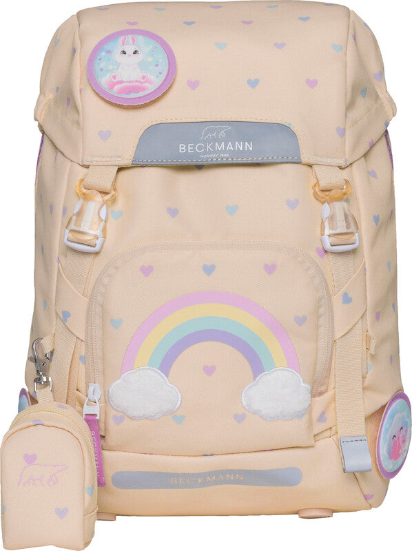 Beckmann Classic Schulrucksack – Yellow Heart – aus rPET