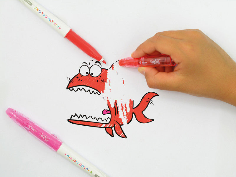 Pilot FriXion Filzstift – Rundspitze, 0,63 mm, radierbar, rot