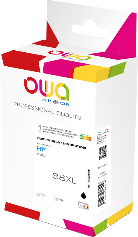 Owa Tintenpatrone 88XL, schwarz, 80 ml, kompatibel