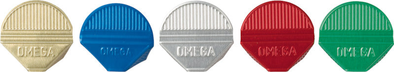 Omega Büroklammern (Eckenklammern) – Metall, Gold – 1'000 Stk.