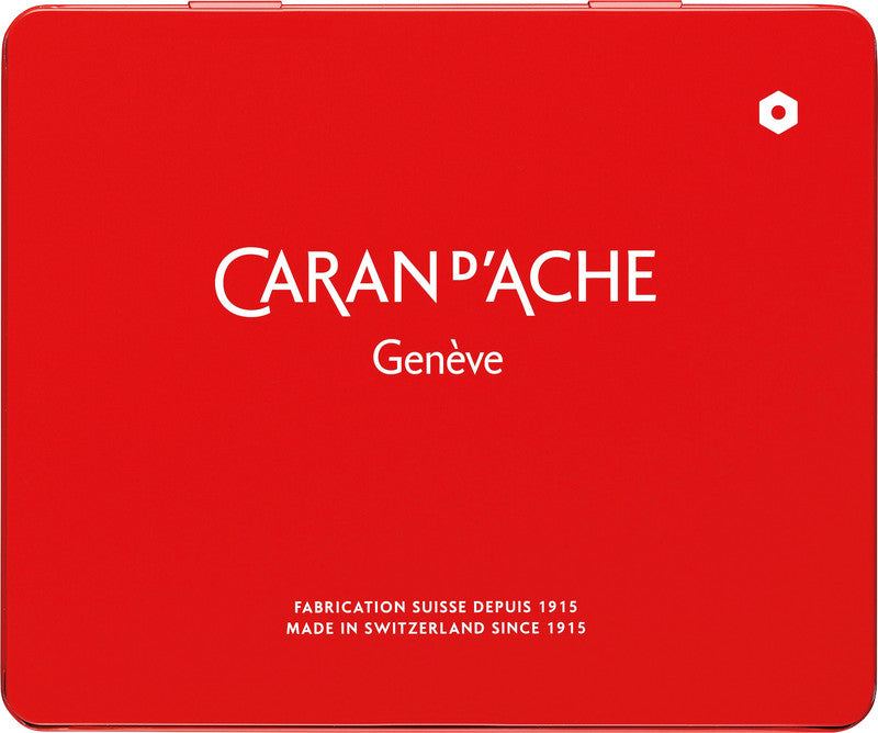 Caran d-Ache Caran d'Ache Neocolor II Aquarellfarbstifte-Set – 15 Farben, Mine Ø 8,6 mm, Metallschachtel