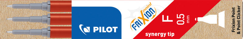 Pilot Rollerpatronen FriXion – rot, 0,5 mm, löschbar, geruchsarm, 3 Stk.