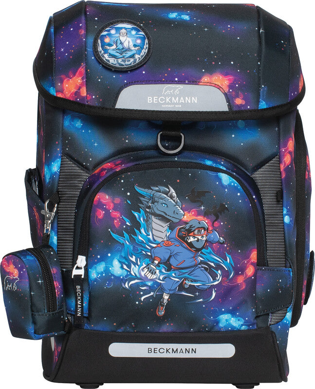 Beckmann Schulrucksack Plus Air – 6-teilig – Ninja Elements