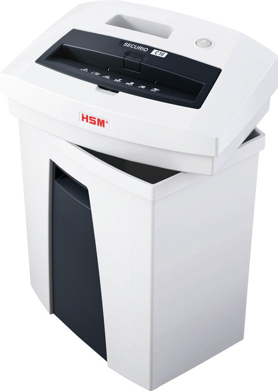 HSM Securio C16 – Aktenvernichter, DIN P-4, Partikelschnitt 4 × 25 mm, 7 Blatt, 25 l, A4