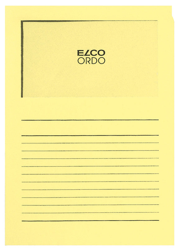 Elco Ordo Classico Sichtmappe A4 – Gelb, Papier, 100er-Pack