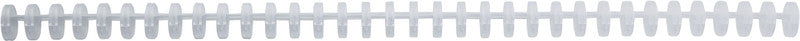 GBC Bindedisc-Ringe – Ø 12 mm, transparent, Kunststoff – 50 Stk.