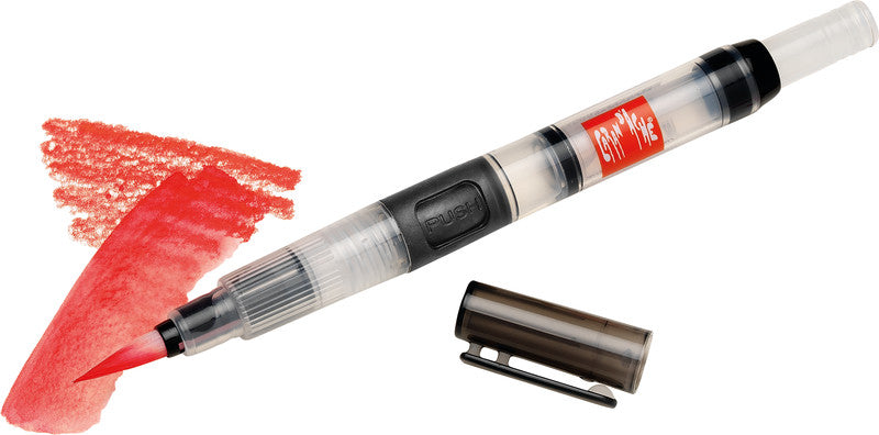 Caran d-Ache Caran d'Ache Aquarellpinsel – schwarz, synthetisch, Länge 140 mm, ab 3 Jahren, mit Wasserreservoir