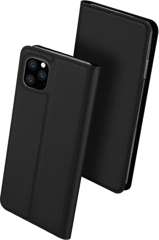 Dux Ducis Booklet-Hülle – für Apple iPhone 11 Pro Max – schwarz – mit Kartenfach, Magnetverschluss