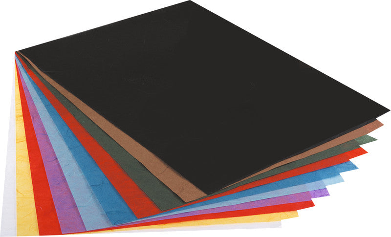Folia Faserseide – 470 × 640 mm – 25 g/m² – Braun – 10 Blatt
