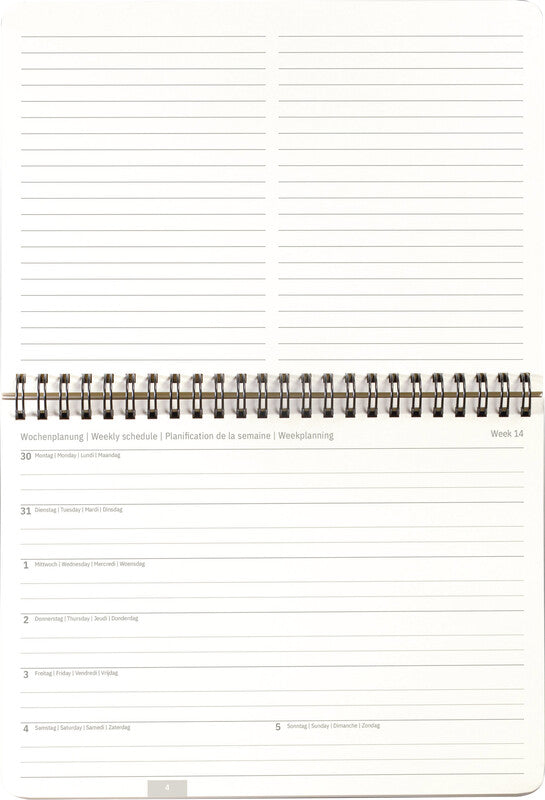 Sigel Conceptum Kalender-Einlage – 1 Monat/2 Seiten, 22 × 21,3 cm, 2027