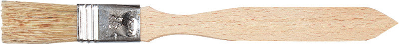 Pinsel – Flachpinsel, Breite 25 mm, Naturborsten, Holzstiel, Stiellänge 136 mm, Aluminiumzwinge