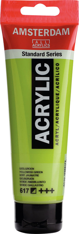 Royal Talens Amsterdam – Acrylic Standard – Acrylfarbe – Gelbgrün, 120 ml