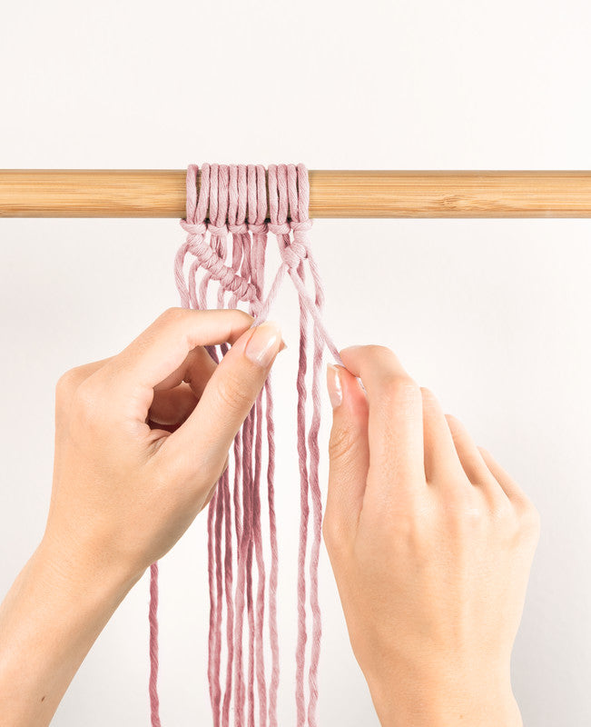 Folia Makramee Bastelset Boho – 10-teilig – 160 × 207 × 35 mm
