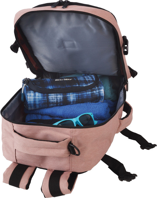 Bestway Notebook-Rucksack – für 14"-Notebook, 20 l, Kunststoff, Rosa