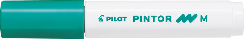 Pilot Pigment-Marker Pintor – Rundspitze 1,5-2,2 mm – Sortiert – 6er-Set – Für dunkle Oberflächen geeignet