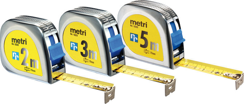 Rieffel Rollmeter, Kunststoff, Silber, Rollmeter metri, 1 Stk.