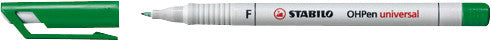 STABILO Non-Permanent-Marker OHPen universal – fein 0,7 mm – sortiert – 4er-Set – trocken abwischbar