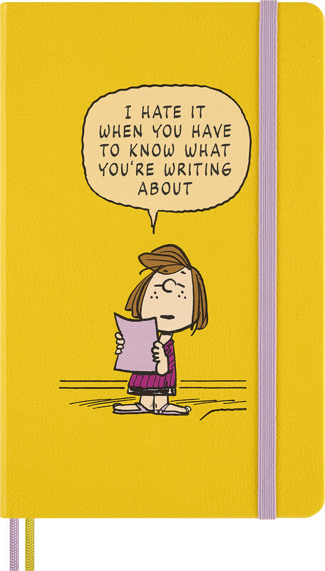 Moleskine Notizbuch Limited Edition PEANUTS, liniert, Leimbindung, Hardcover, 176 Seiten, 100 g/m² – blau