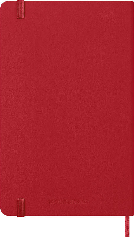 Moleskine Tagesagenda – 1 Tag pro Seite, gebunden, 13 × 21 cm, 2027, 1-Stunden-Takt, scharlachrot, FSC