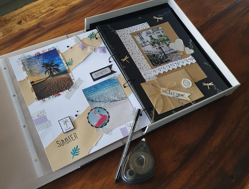 Eibert Fotoalbum – für 230 × 300 mm, weiss, mit Ringbindung, Papier