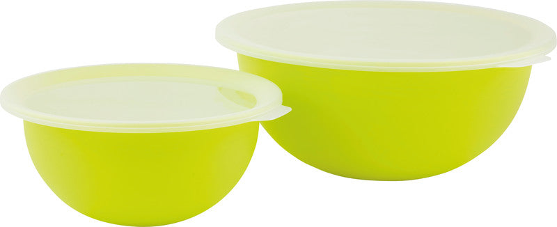 Rotho Schüssel Caruba – 4,8 l – mit Deckel, stapelbar, spülmaschinenfest – PP – blau – 32,2 × 13,3 × 30,5 cm