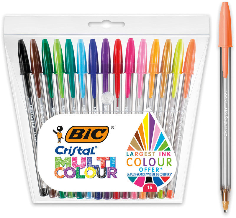 BIC Kugelschreiber – mehrfarbig – 15 Stk.