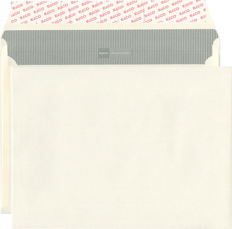 Elco Seitenfaltentasche C4+, ohne Fenster, Selbstklebend, Beige, 120 g/m², 20 mm Falte – 200 Stk.