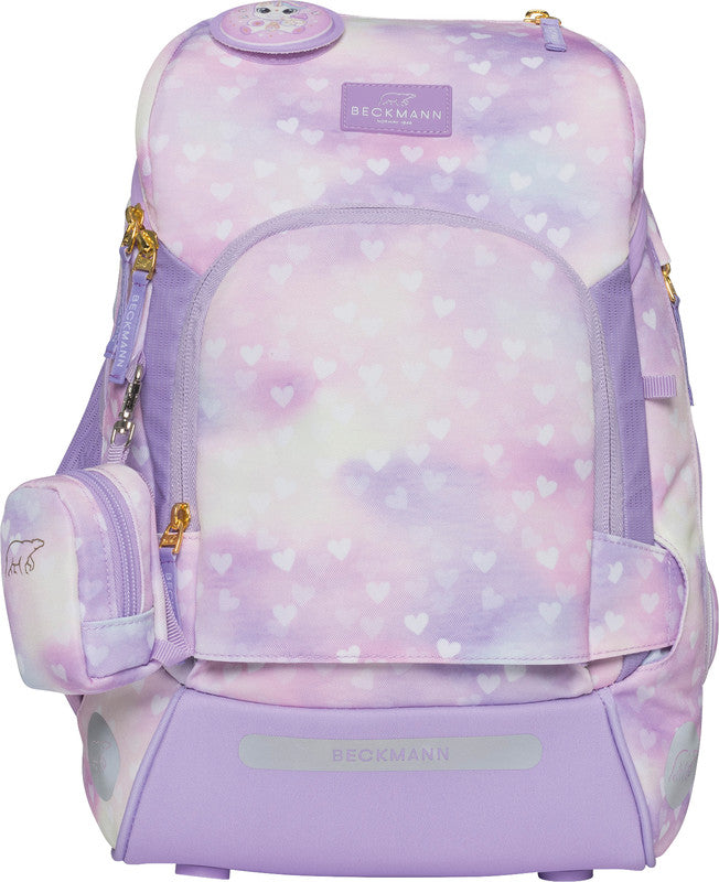Beckmann Schulrucksack Active Air Flx – 6-teilig – Einhorn Prinzessin Violett