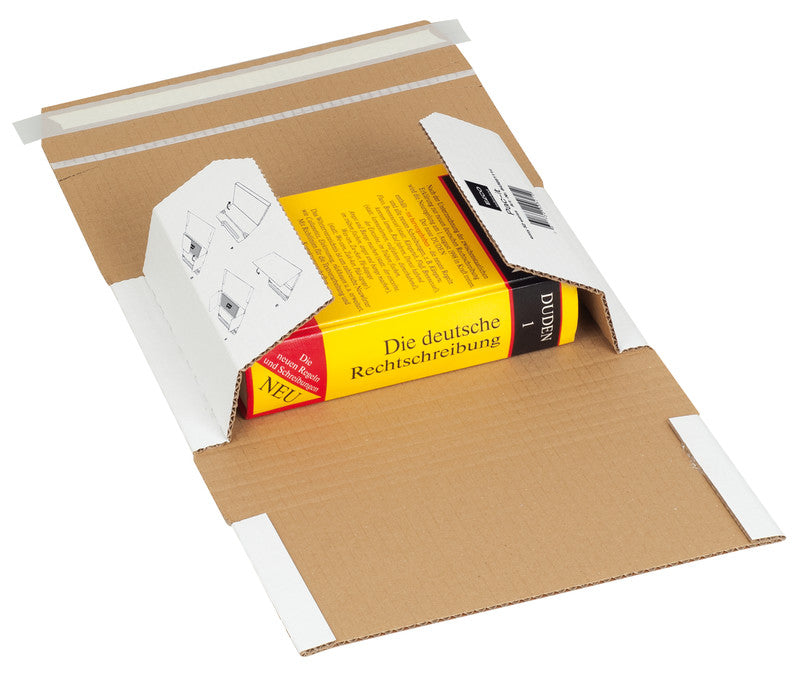 Elco Umzugsbox, weiss, mit Beschriftungsfeldern – 358 × 229 × 100 mm