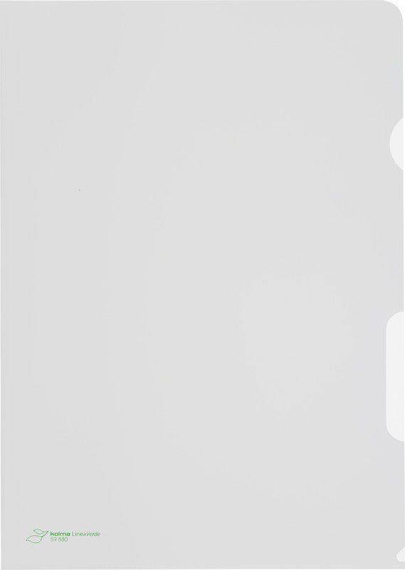 Kolma LineaVerde A4 Sichtmappe – transparent, Kunststoff, matt, 90 µm, 100er-Pack, 100% rezyklierbar
