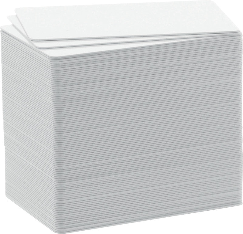 Durable Druckkarten 85,6 × 53,98 mm, Weiss, Kunststoff – 100 Karten