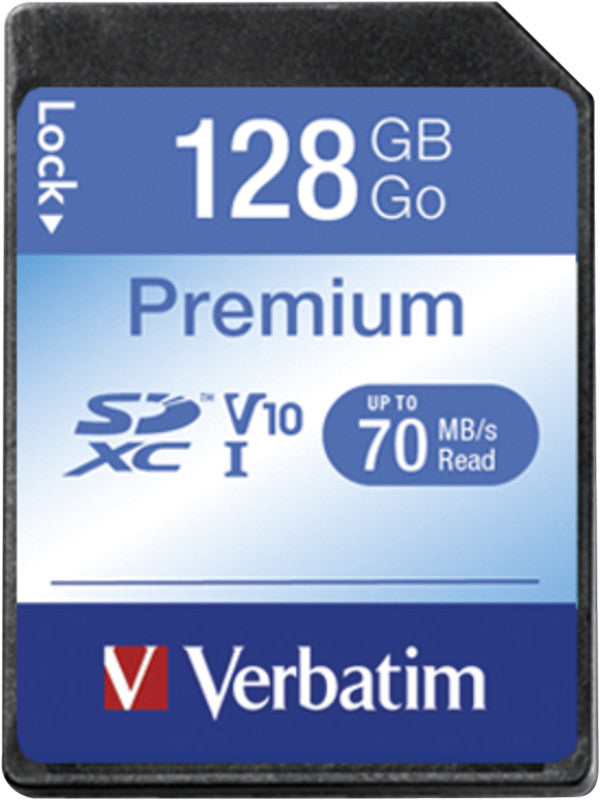 Verbatim Premium SDXC-Speicherkarte – 128 GB, Klasse 10