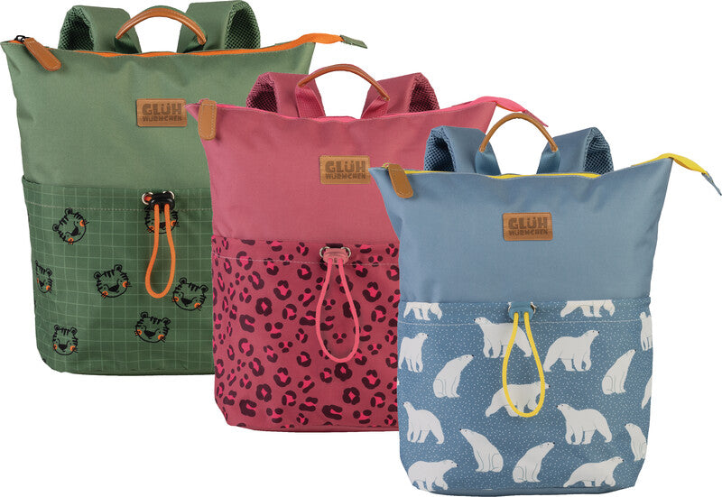 Glühwürmchen Kindergartenrucksack Lotte – Leopard, ziegelrot