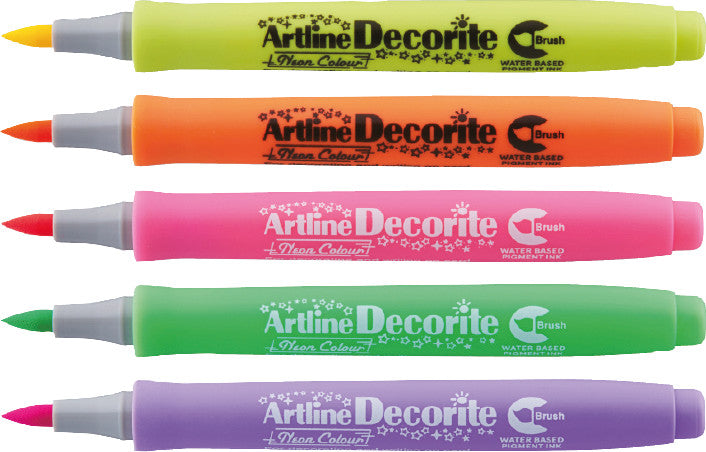 Artline Pigment-Marker – Pinselspitze – Neonlila – Lichtbeständig