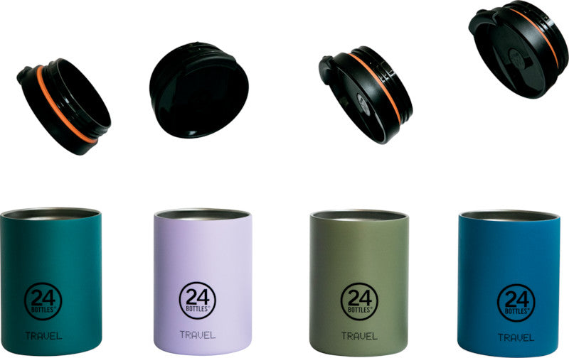 24Bottles Thermobecher Travel Tumbler – 3,5 dl – Edelstahl, isoliert, Sip&Go-Deckel – Erica