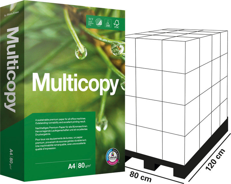 Papyrus Kopierpapier – A4, 80 g/m², weiss – für Inkjet/Laser/Kopierer – FSC – 500 Blatt