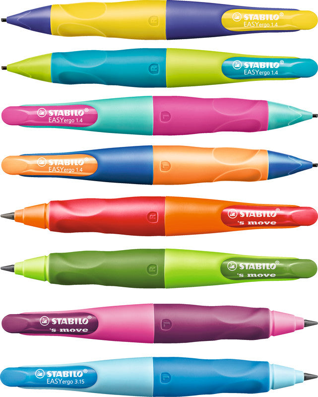 Stabilo EASYergo Start Druckbleistift – 1,4 mm, für Rechtshänder, Ultramarinblau, Neonorange