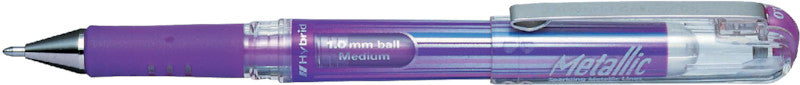Pentel Hybrid Gel Grip DX Gelschreiber 4er Etui – 4 Farben, 1 mm, wasserfest, lichtbeständig, Kappe
