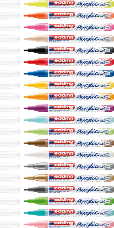 Edding Acrylmarker für Permanent-Marker – sortiert, 5er