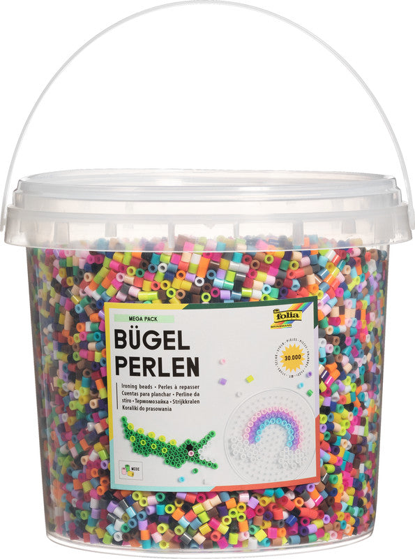 Folia Bügelperlen, Midi, Mehrfarbig, 30'000 Stk.