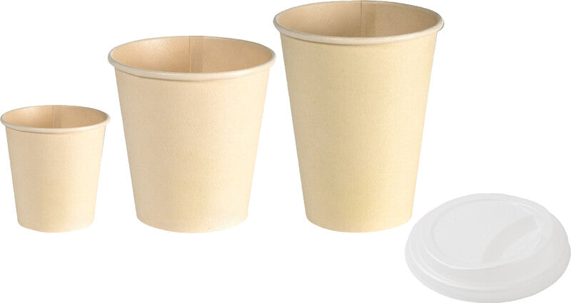 Duni Sweet Trinkbecher Bagasse (PLA-beschichtet) – 2,4 dl, beige, 50 Stück