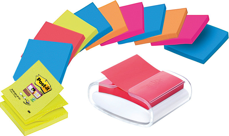 Post-It Stiftschlaufe – Kunststoff, weiss, 76 × 76 mm