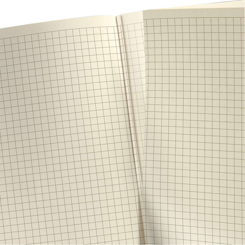 Sigel Notizbuch, 245 × 315 mm, kariert, Fadenheftung, 194 Seiten, 80 g/m² – schwarz
