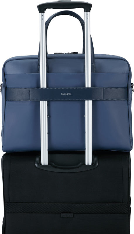 Samsonite Workationist Notebook-Tasche – 12 l, wasserabweisend, Aufsteckfunktion, recyceltes PET (rPET), blau