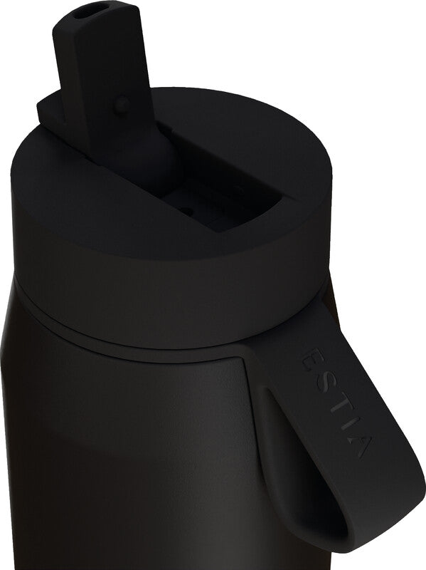 Estia Pulse Isolierflasche 500 ml – Doppelwandig 12 h Heiss/24 h Kalt, Edelstahl, Schraubdeckel