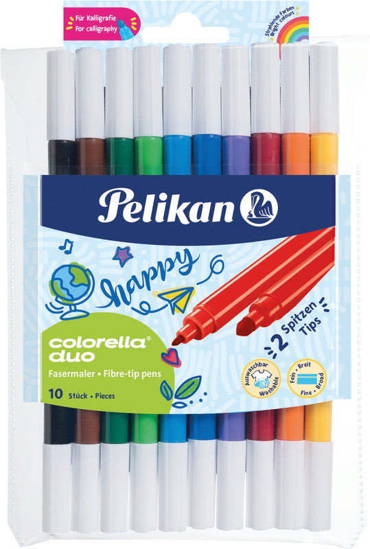 Pelikan Fasermaler, Strichbreite 2 mm, 10 Farben