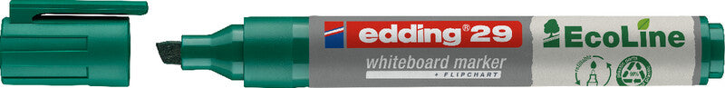 Edding Whiteboard-Marker 29 EcoLine – Keilspitze 1-5 mm – sortiert – 4er-Set – trocken abwischbar