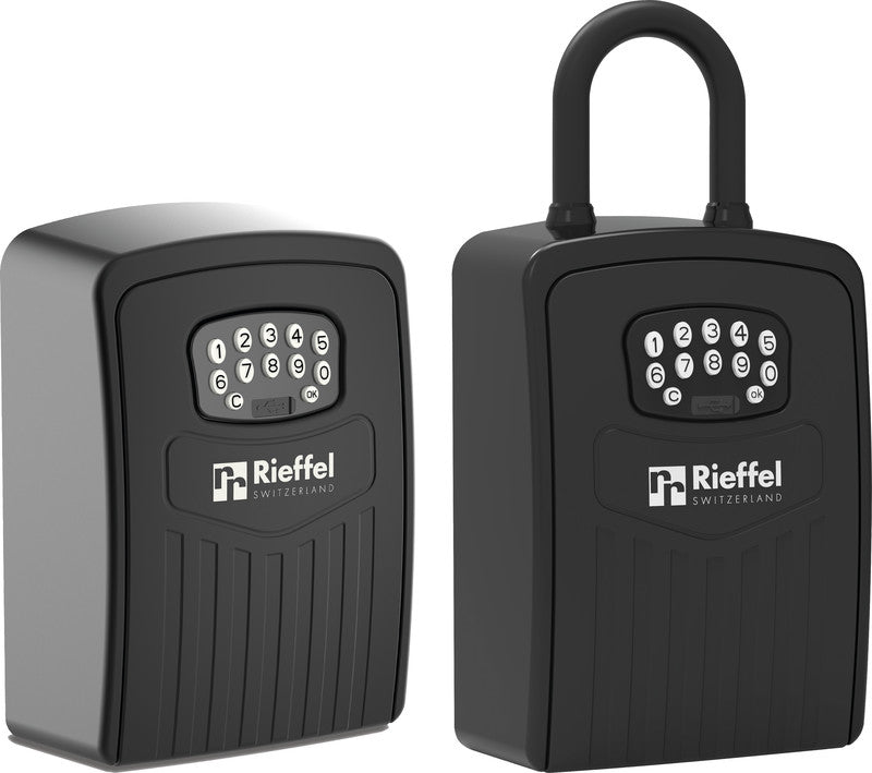 Rieffel Schlüsseldepot KSB-25 E B, 2 Haken, Elektronikschloss (Bluetooth/App) – Wandmontage