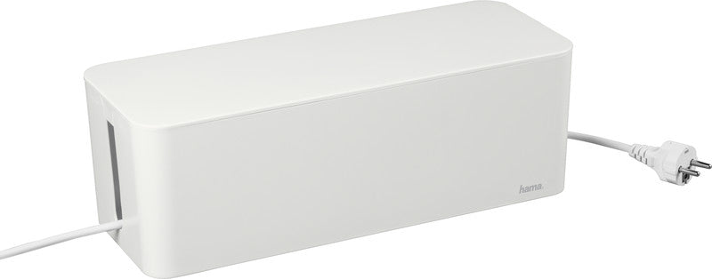 Hama Maxi Kabelbox 400 × 138 × 156 mm – für Kabel bis Ø 20 mm – weiss – Kunststoff